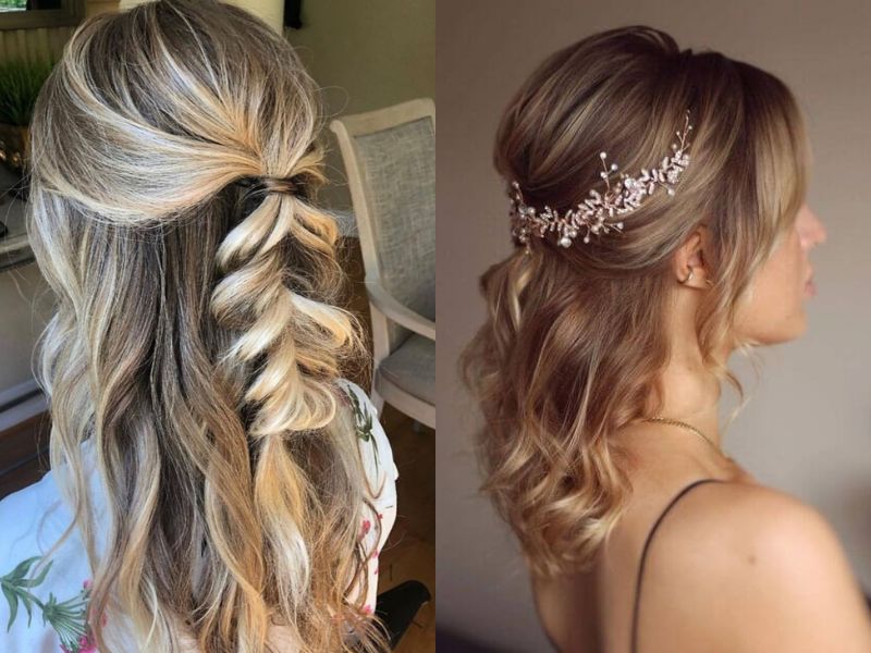 28 Stunning Half Up Wedding Hair Ideas For Your Special Day - Glamour ...