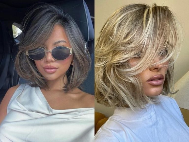 short hair with layers