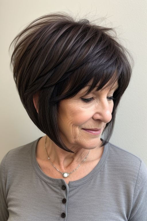 25 Stunning Short Stacked Bob Haircuts For Women Over 50 - Glamour Corner