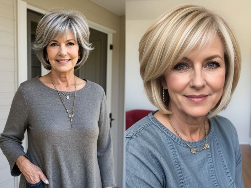 25 Stunning Short Stacked Bob Haircuts For Women Over 50 - Glamour Corner