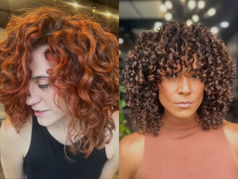 shoulder length curly hairstyles