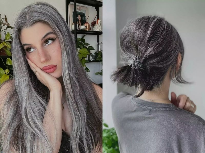 salt and pepper hair color ideas