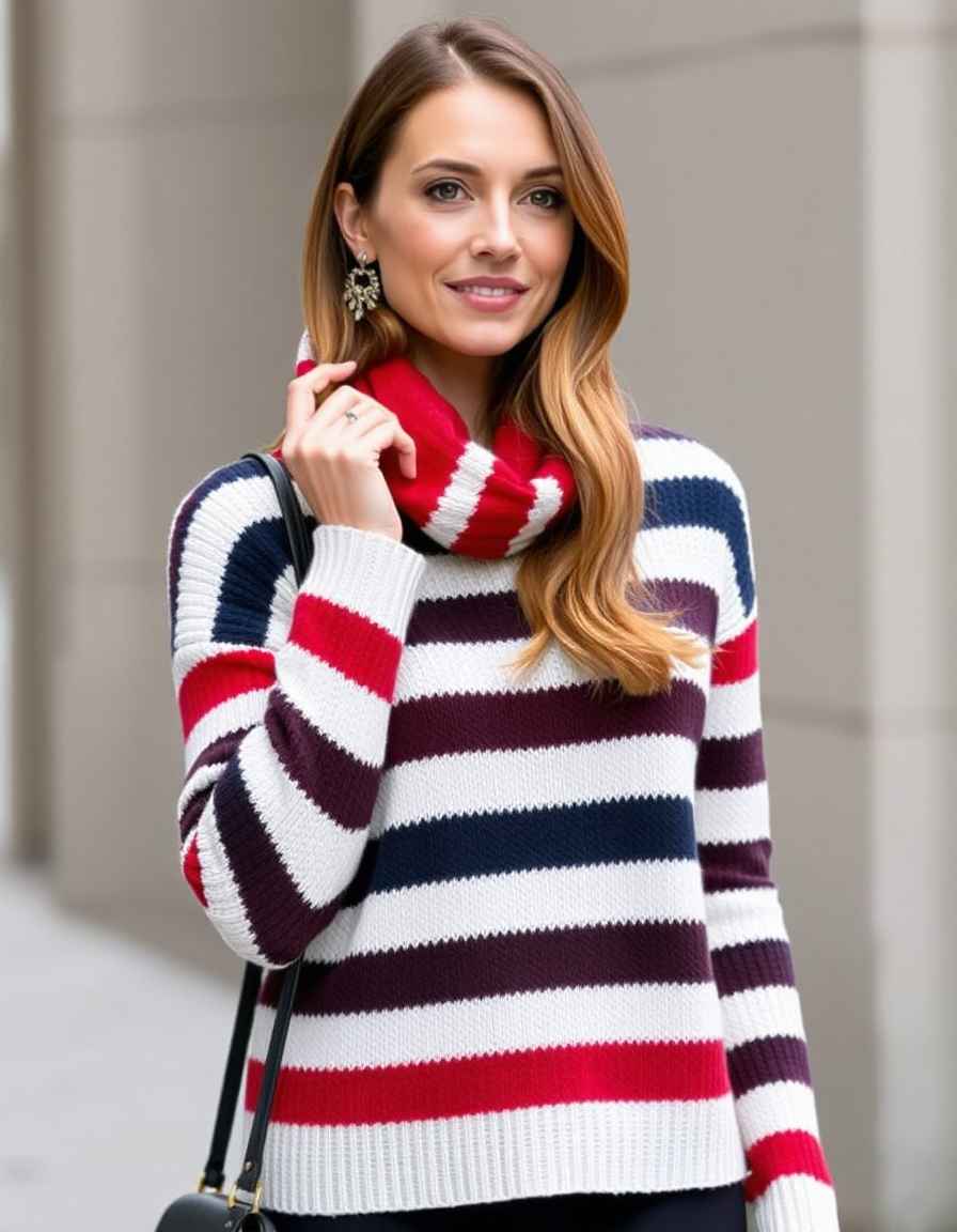 Warm Zipped Sweater for Women - Classic Winter Style