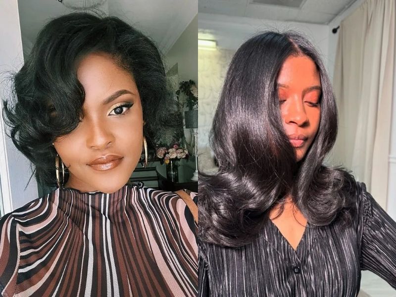 Short Silk Pressed Hair