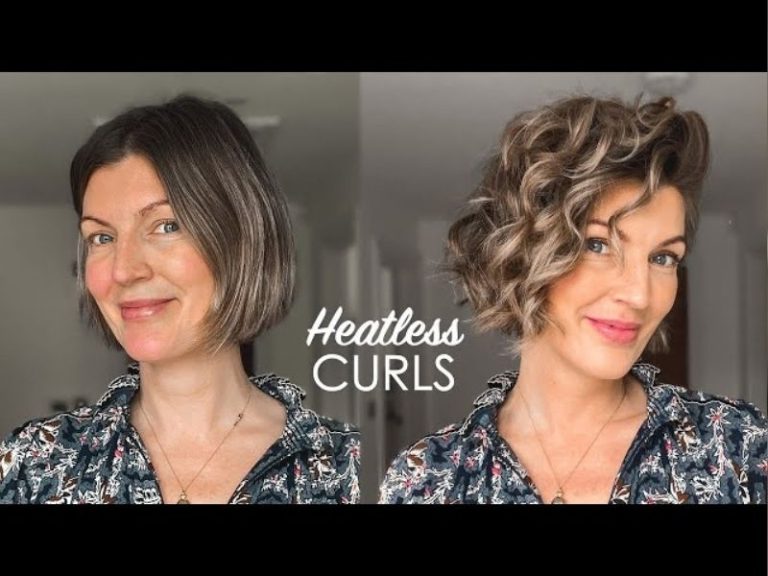 How to curl short layered hair without heat