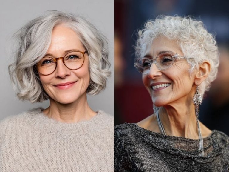Hairstyles for Older Women with Glasses