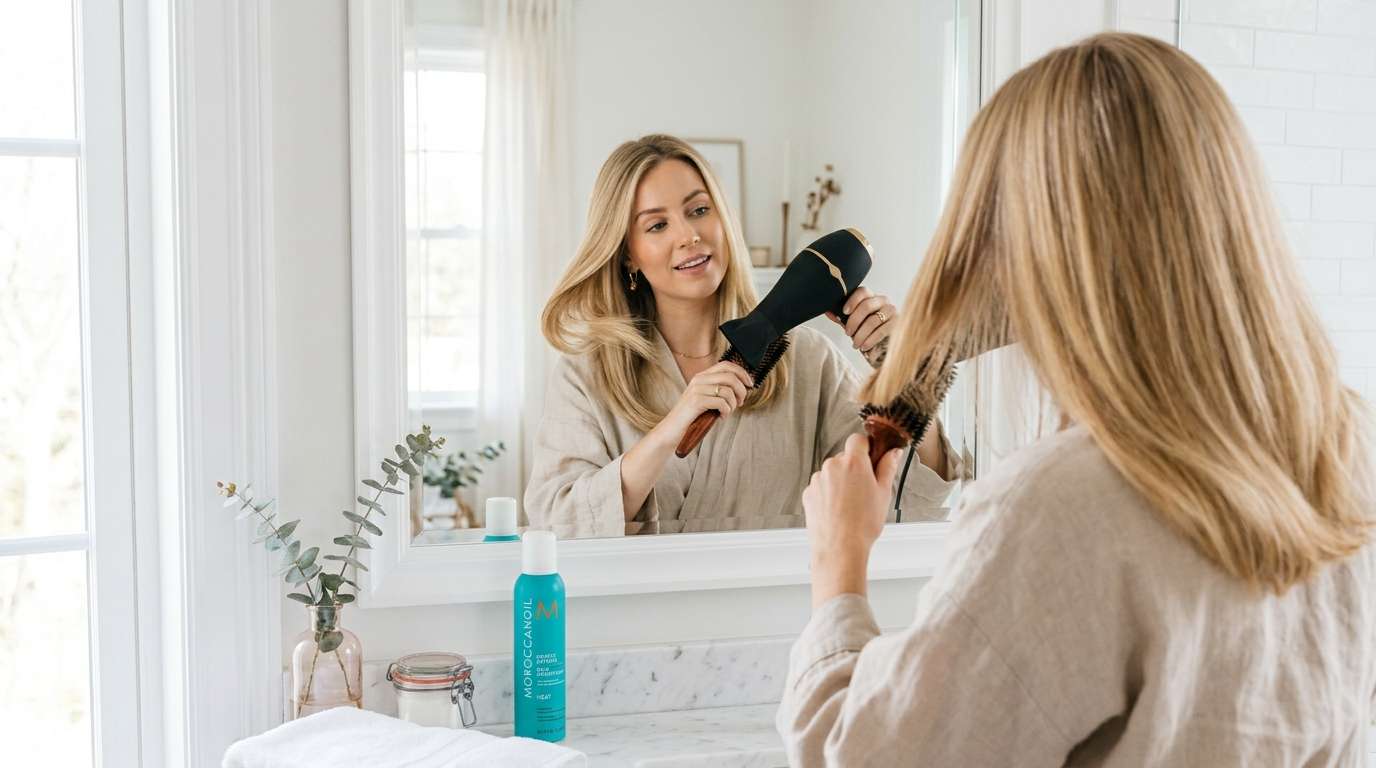 How to blow-dry hair without heat damage