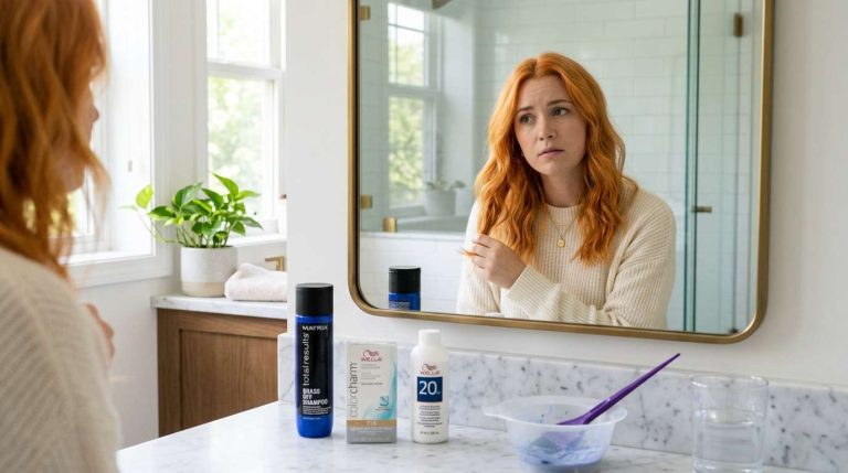 How to fix orange hair after bleaching at home