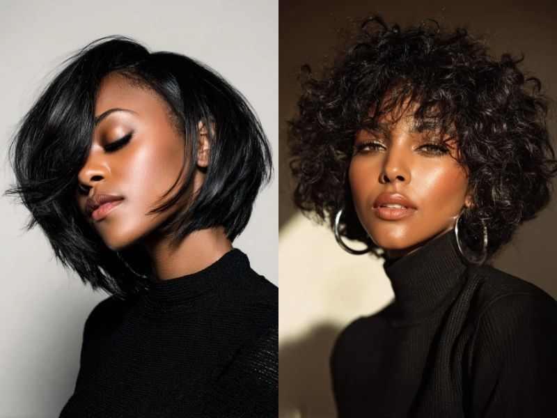 Short Bob Hairstyles for Black Women's